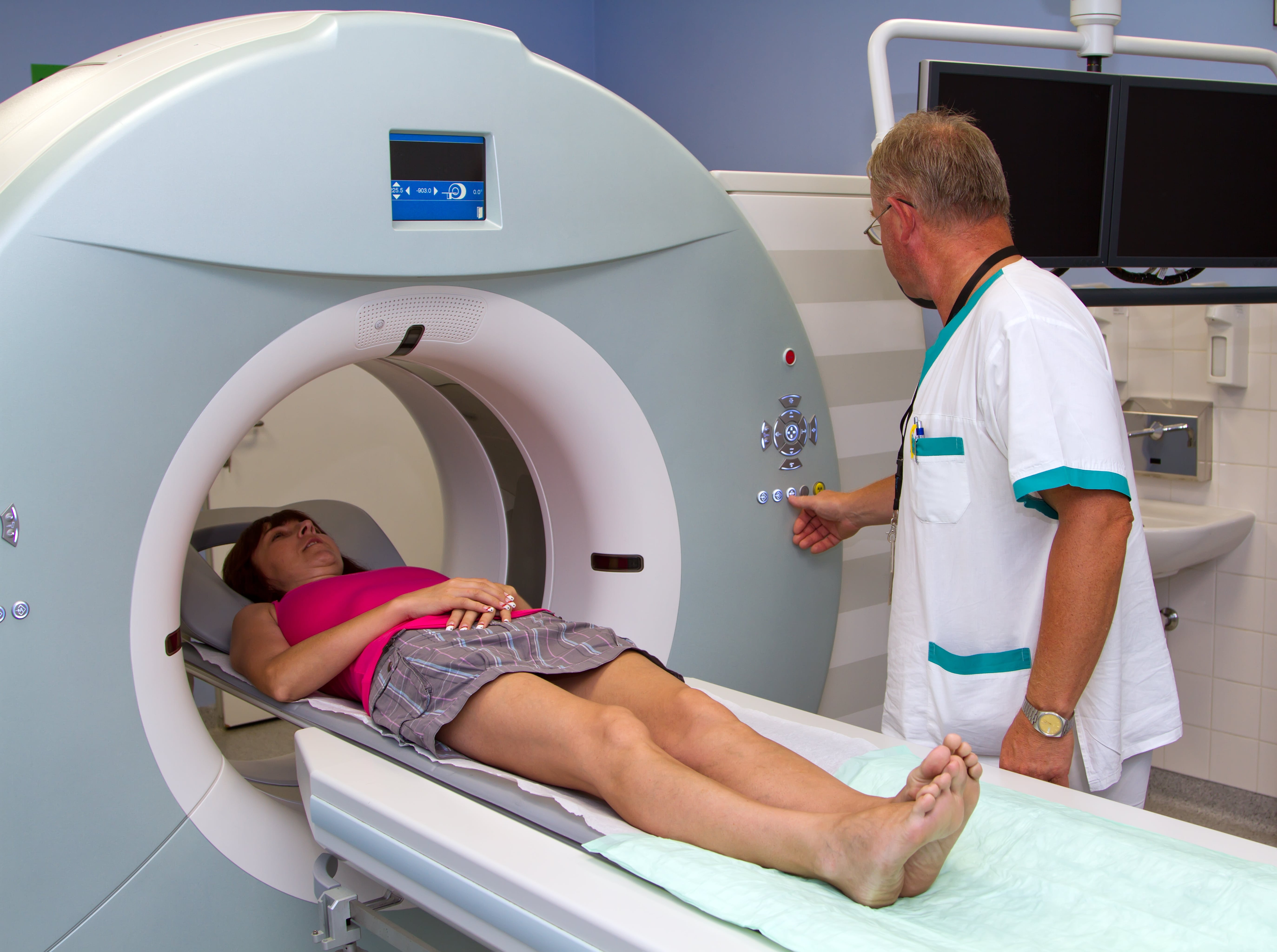 MRI imaging machine in a hospital